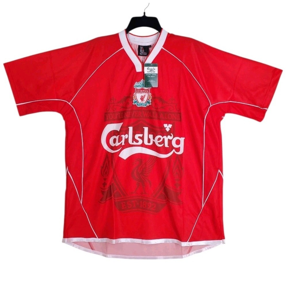 Locust Carlsberg Liverpool FN Jersey Shirt Mens XL Red V-Neck SS Canada NWT